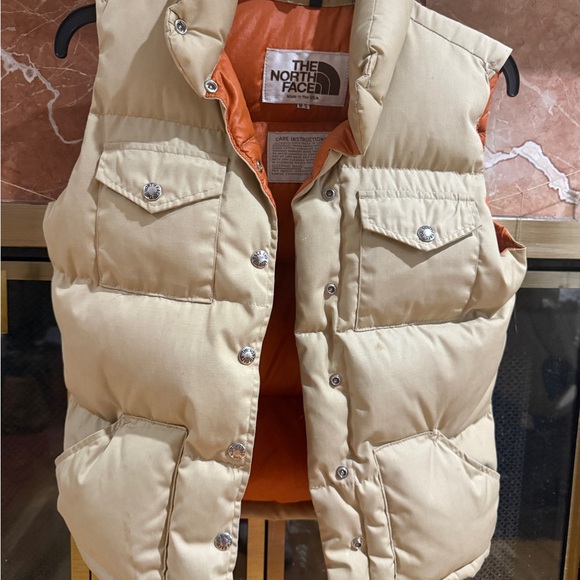 The North Face Vintage Puffer Women’s Vest Khaki Small - Picture 1 of 10